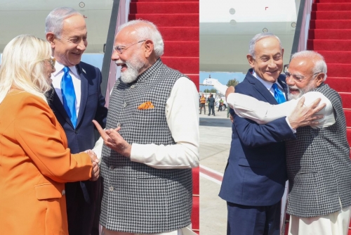 Indian PM Modi Lands in Israel