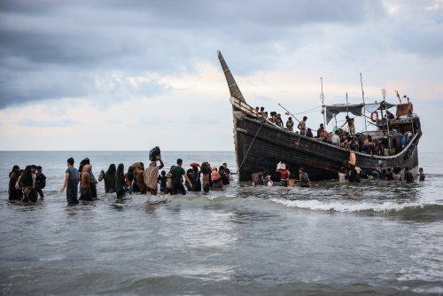 About 250 Rohingya refugees in Indonesia sent back to sea