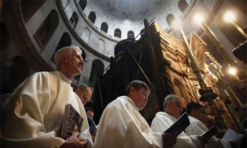 Christians mark Easter at  Jerusalem’s Holy Sepulchre