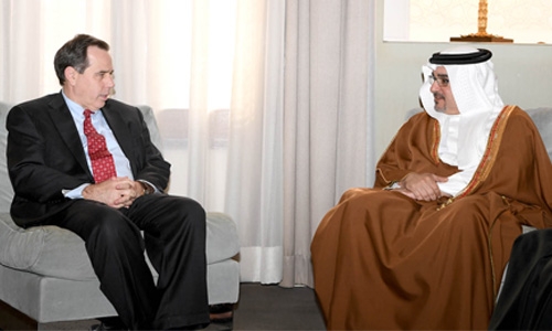 HRH Crown Prince meets US envoy, reviews key issues