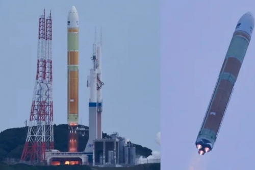 Japan flagship rocket successfully lifts off after earlier failure Japan flagship rocket successfully lifts off after earlier failure