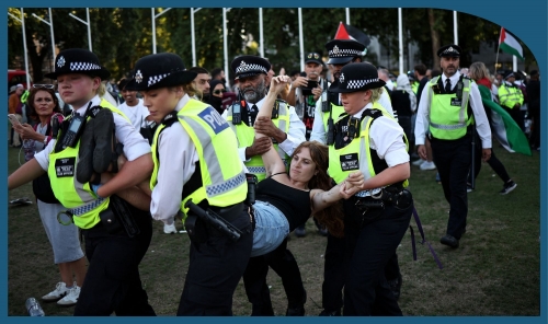 UK arrests 522 pro-Palestine group backers