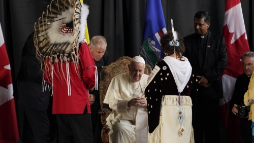 Pope lands in Canada, set for apologies to Indigenous groups