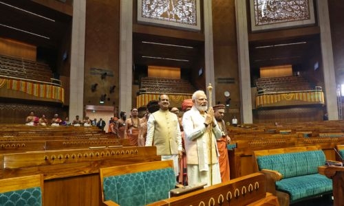 Modi inaugurates grand new Indian parliament Modi inaugurates grand new Indian parliament