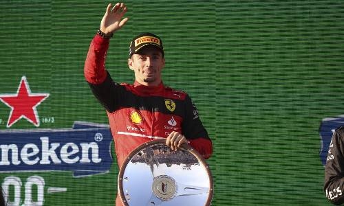 Leclerc wins Australian Grand Prix as Verstappen fails to finish