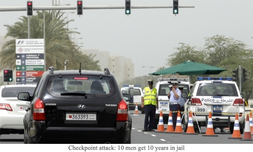 Checkpoint attack: 10 men get 10 years in jail Checkpoint attack: 10 men get 10 years in jail