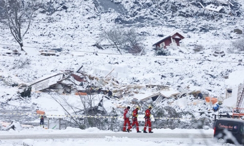 Third body found after landslide in Norway; 7 still missing