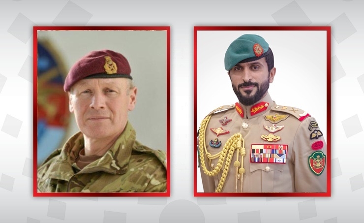 HH Shaikh Nasser receives call from British Defence Advisor
