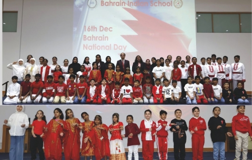 Bhavans-Bahrain Indian School Celebrates Bahrain National Day with Patriotic Fervour 