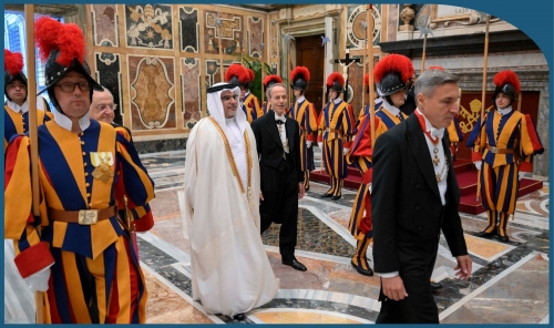 HRH the Crown Prince and Prime Minister Meets Vatican Secretary of State