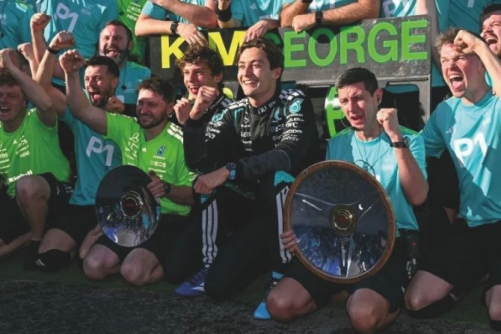 Early F1 leader Russell says ‘championship means nothing at this point