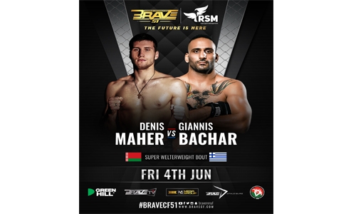 Maher to face Bachar at BRAVE CF 51 co-main event Maher to face Bachar at BRAVE CF 51 co-main event