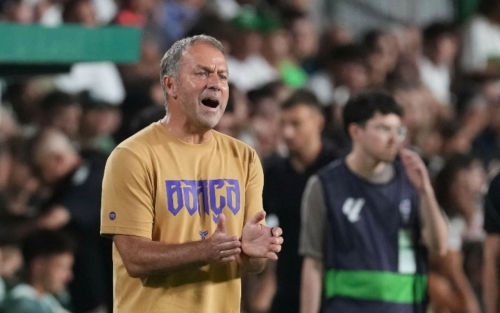 Flick says Barca may go without striker as Atletico resist Alvarez sale Flick says Barca may go without striker as Atletico resist Alvarez sale