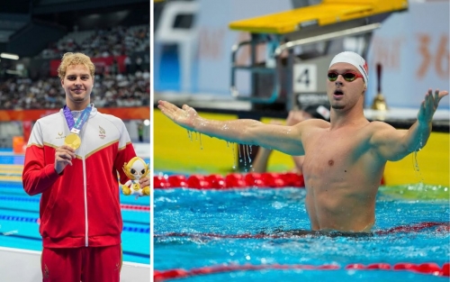 Arkhangelskiy makes history Bahrain star strikes 50m butterfly gold in Asian record time