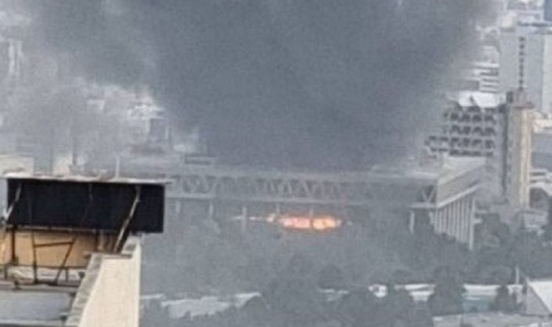 Fire erupts at strike-damaged Iran state TV HQ: broadcaster