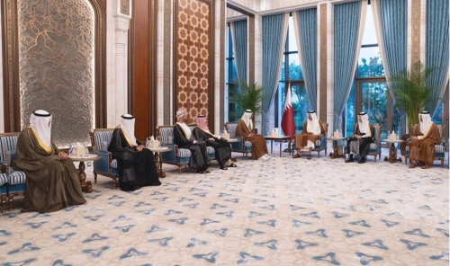 Qatar’s Emir Welcomes GCC Foreign Ministers Qatar’s Emir Welcomes GCC Foreign Ministers