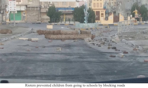 Rioters on the rampage, people affected Rioters on the rampage, people affected