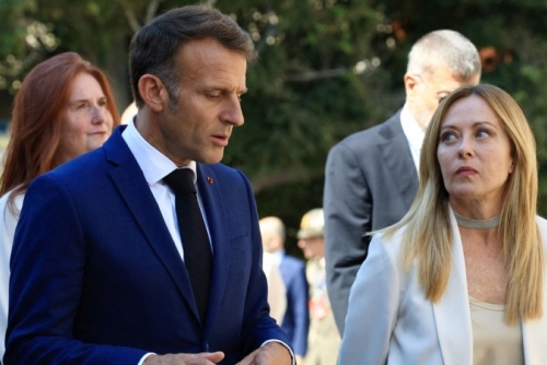Macron, Meloni seek united front in Riviera talks
