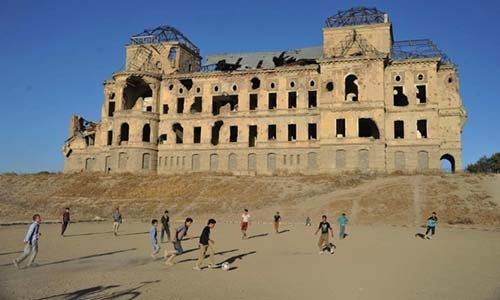 Restoration starts at Kabul's war-battered palace Restoration starts at Kabul's war-battered palace