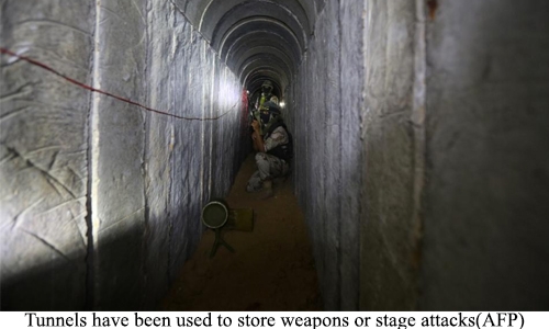 Gaza tunnel collapse kills two Hamas militants