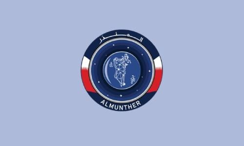 Bahraini satellite AlMunther logo symbolises territorial waters