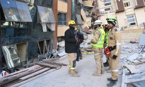 Bahrain taskforce rescues woman trapped under rubble for 7 days in Turkey
