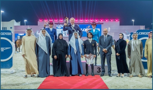 Shaikh Nahyan Presents Grand Prix Prize at 13th FBMA International Show Jumping Cup