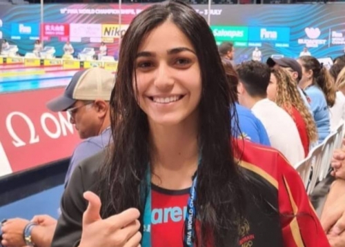 Ayah sets another new Bahrain  record at swimming worlds