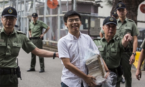 HK activist leaves jail, vows to join protests HK activist leaves jail, vows to join protests