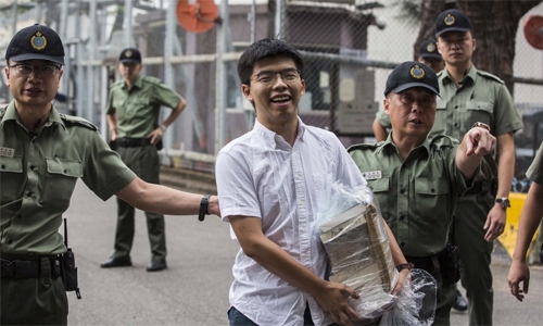 HK activist leaves jail, vows to join protests