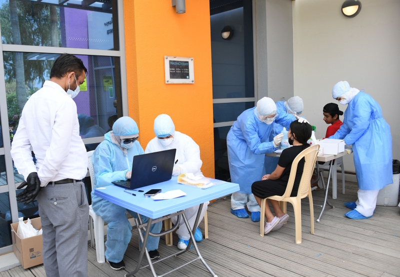 Random testing, disinfection operations continue Random testing, disinfection operations continue