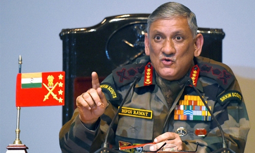 India's army chief says China 'testing limits' after stand-off