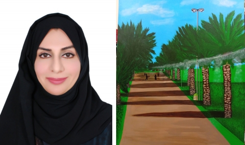 Bahraini artist brings Isa Town’s cooling walkways on global stage