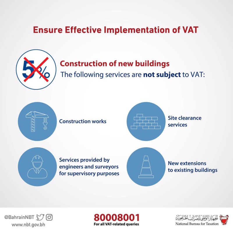 VAT News: Construction services exempted from VAT