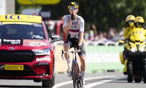 All smiles for Bahrain Victorious as Mohoric wins Tour stage All smiles for Bahrain Victorious as Mohoric wins Tour stage