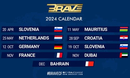 BRAVE CF announces initial global calendar for 2024, including world-record return to Africa