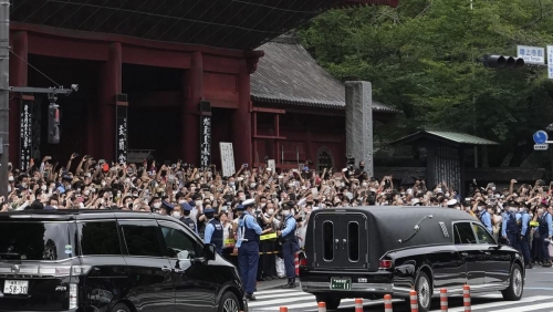 Japan bids sombre farewell to slain Shinzo Abe, its longest-serving premier
