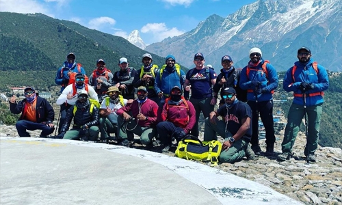 Bahrain's Everest team reach Namche Bazaar, finishes four hour acclimatisation trek