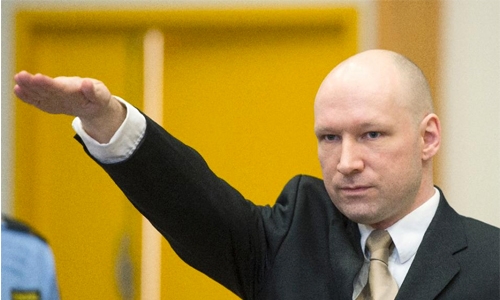 Mass-murderer Breivik makes Nazi salute in court