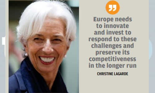 ECB’s Lagarde tells Europe to ‘innovate and invest’ ECB’s Lagarde tells Europe to ‘innovate and invest’