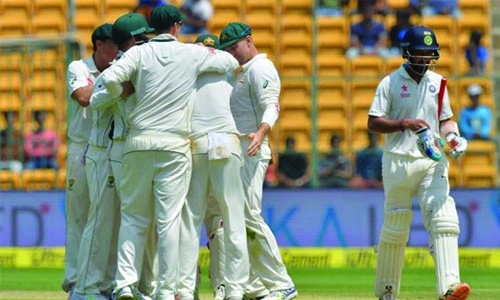 Australia bowl out India for 189 in 2nd Test