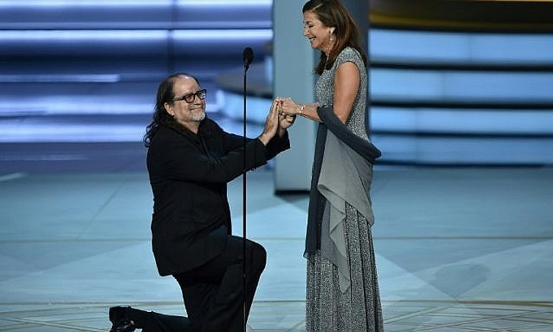 Emmy-winning director wins a second time with on-air proposal