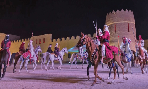 Purebred Arabian horses in spotlight
