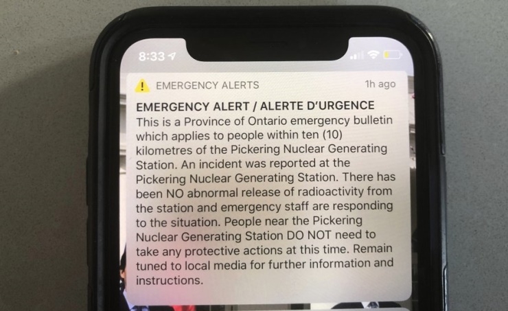 Canadian officials accidentally push nuke alert to millions
