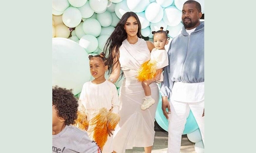 Kim Kardashian shares picture of her kids