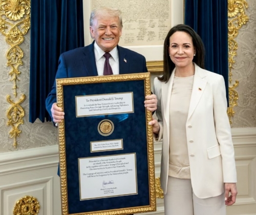 Machado Has 'No Regrets' About Giving Nobel Peace Prize to Trump