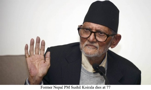 Former Nepal PM Sushil Koirala dies at 77