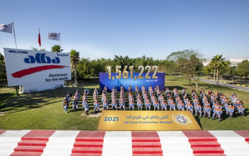 Alba sets an all-time production record of 1,561,222 MT in 2021 Alba sets an all-time production record of 1,561,222 MT in 2021