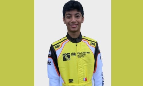 Khaled Al Najjar shows impressive speed in FIA Karting Academy Trophy qualifying Khaled Al Najjar shows impressive speed in FIA Karting Academy Trophy qualifying