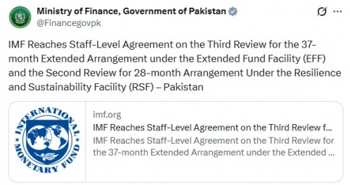 IMF reaches staff-level deal with Pakistan for $1.2bn disbursement